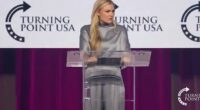 Erika Kirk was accused of 'protecting pedophiles' by a heckler during her speech at the Turning Point USA Women's Leadership Summit on Friday in Texas