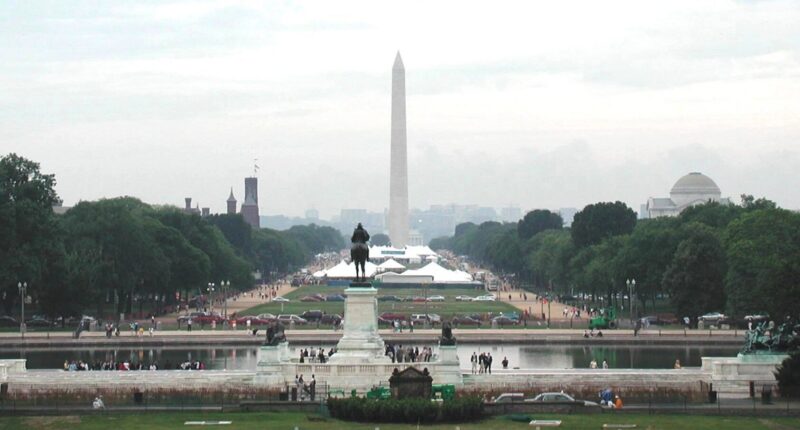 Federal Authorities Probe Giant ‘8647’ Vandalism on National Mall.
