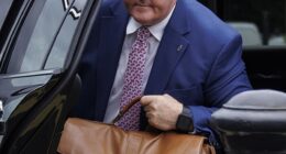 Sir Jeffrey Donaldson (pictured today) is facing prison after he was found guilty of raping a woman when she was a child and 17 other child sex offences