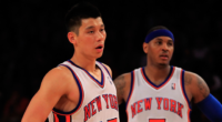 Jeremy Lin and Carmelo Anthony