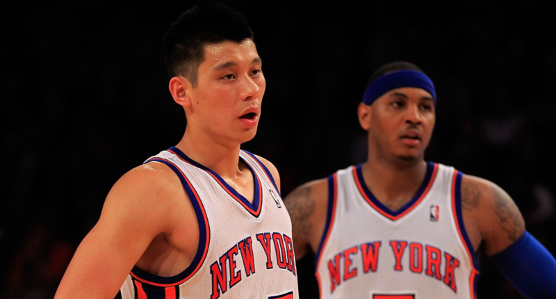 Jeremy Lin and Carmelo Anthony