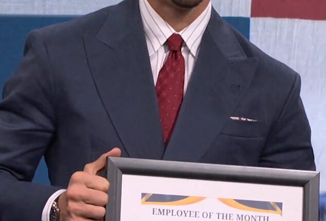 Zlatan Ibrahimovic was handed a mock 'Employee of the Month' award by Fox on Tuesday