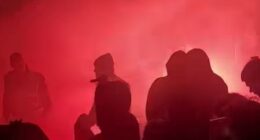 Mounted police were forced to intervene as thousands of fans attempted to push into the packed Federation Square live site before kick-off