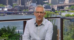 Lineker humorously introduced the show, as he used to as a host on the BBC, before host Laura Woods interjected and told him it was her job