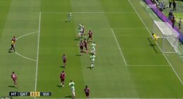 TV footage appeared to show Remo Freuler was in an offside position in the penalty incident