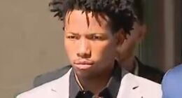 Karmelo Anthony (above) was found guilty on Tuesday of murdering Austin Metcalf at a high school track meet in Texas last year. Now jurors must decide his sentence