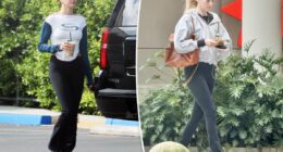 Hailey Bieber and Sarah Pidgeon have these Alo flared leggings in common
