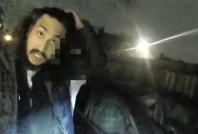 Murderer Vickrum Digwa, 23, had previously been reported to police for stealing weapons, it can be revealed today (Pictured: Digwa at the scene of the murder)