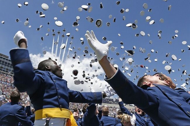 High School Grad Is Surprised by His Active-Duty USAF Dad Greeting Him on Stage – RedState