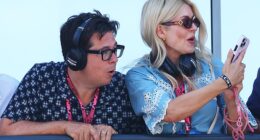 Holly Willoughby and Michael McIntyre couldn't take their eyes off the racetrack during the Monaco Grand Prix qualifying on Saturday