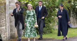 Princesses Beatrice and Eugenie staged their own surprise show of sisterly unity at their cousin Peter Phillips’s 'intimate wedding' in the Cotswolds