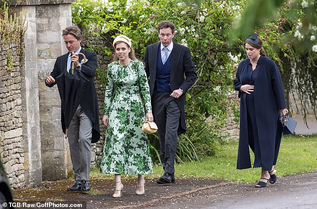Princesses Beatrice and Eugenie staged their own surprise show of sisterly unity at their cousin Peter Phillips’s 'intimate wedding' in the Cotswolds