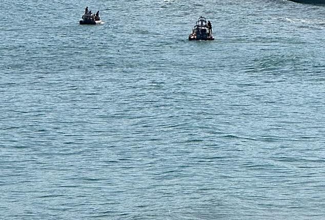 A huge search operation has been launched after a British tourist, 23, vanished while swimming in the sea at Peneco Beach in Albufeira, Portugal