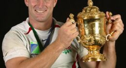 Lawrence Dallaglio was part of England's team when they won the Rugby World Cup in 2003