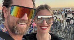 Katie Delimon went to Burning Man to try to reconnect with her ex-boyfriend. But when she met his friend Kenny, everything changed. (Katie and Kenny pictured together at the festival)