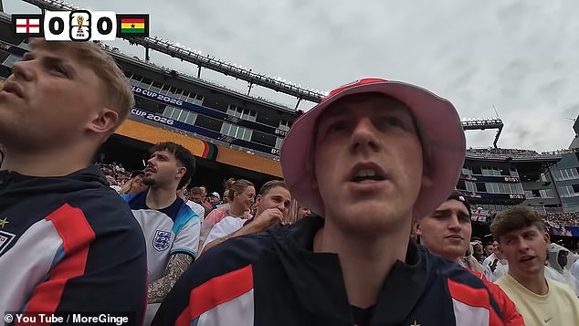 AngryGinge encountered an alleged racist fan during England's 0-0 World Cup draw vs Ghana