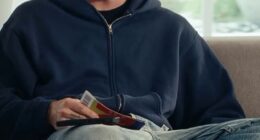 The eldest Beckham son, 27, was seen smirking in sponsored video as he said: 'You're probably wondering why I'm watching the FIFA World Cup 2026 from home... It's a long story'