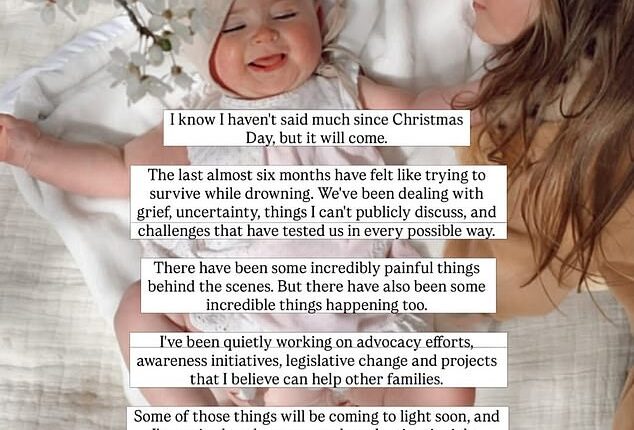 Influencer Melissa Mae Carlton has spoken out after losing two daughters in two years - admitting she is simply trying to get through each day