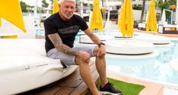 As Wayne Lineker moves back to the White Isle for this summer season, his focus has shifted from drinks, drugs and partying to health and fitness (pictured at his O Beach Ibiza club in 2020)