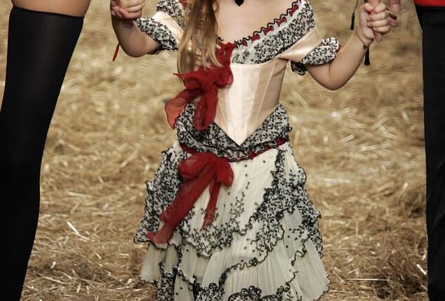Thylane Blondeau was destined for success when she was dubbed ' the most beautiful little girl in the world' in a photoshoot for Vogue Enfants at just six years old; pictured in the Jean Paul Gaultier Spring 2006 show