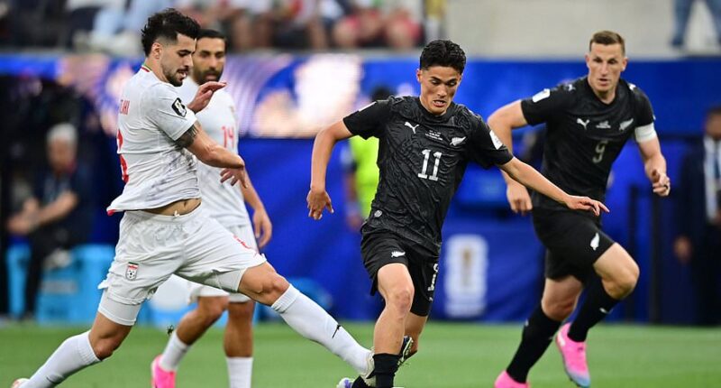 Iran vs New Zealand - World Cup LIVE: All Whites get off to fast start after Team Melli's national anthem was booed ahead of politically-charged opener