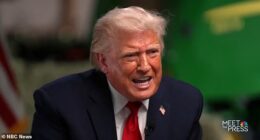 President Donald Trump walked out during an interview with NBC's Meet the Press