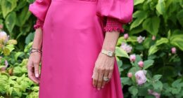 Think pink! Glamorous racegoers have upped the style stakes on Ladies Day of Royal Ascot today