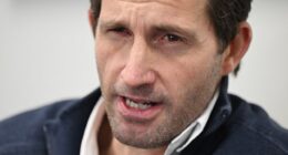 Olympic hero Sir Ben Ainslie was set to conquer the waves in the high-tech yacht Britannia
