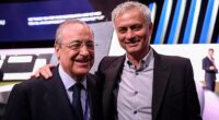Jose Mourinho (right) will be the new Real Madrid manager if Florentino Perez (left) is re-elected as president