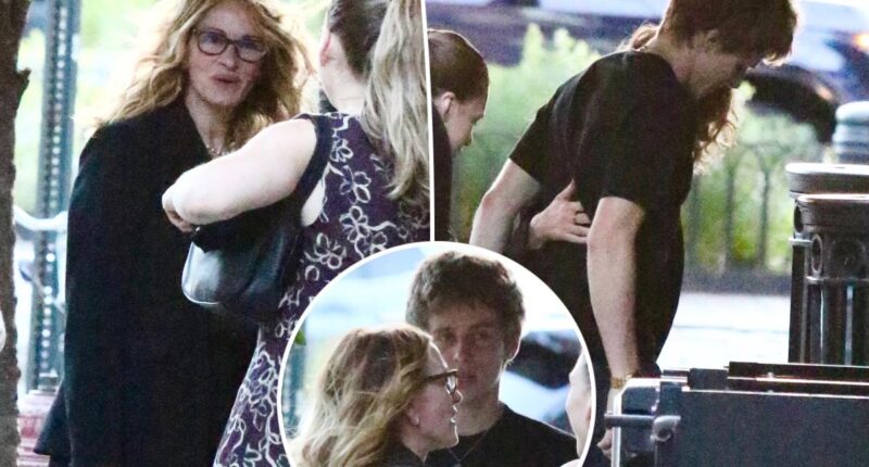 Julia Roberts' son Henry towers over her in NYC