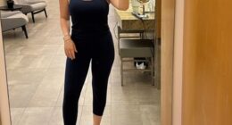 Karoline Leavitt has flaunted her incredible postpartum body as she celebrated her first day back in the gym less than eight weeks after giving birth