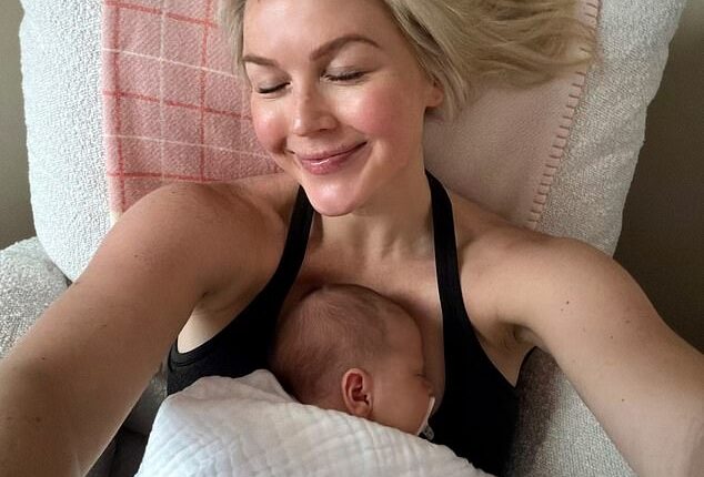 Karoline Leavitt, 28, welcomed her second child, daughter Viviana, or 'Vivi,' on May 1 with husband Nicholas Riccio, 60