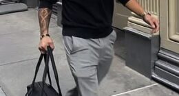 Jon & Kate Plus 8 alum Collin Gosselin sent a warning to his estranged mother Kate ahead of the publishing of his memoir, In the Shadow of Eight (pictured last Wednesday)