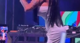 Katie Price enjoyed a wild night out over the weekend, letting her hair down after a tumultuous week that saw her reunite with her incarcerated husband Lee Andrews