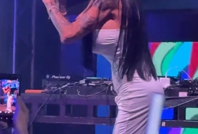 Katie Price enjoyed a wild night out over the weekend, letting her hair down after a tumultuous week that saw her reunite with her incarcerated husband Lee Andrews