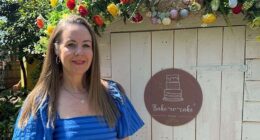 British councils are clamping down on middle-class mothers selling brownies in their driveways. Pictured: Sarah Baker, a mother-of-three, who fears she may have to shut her beloved cake shed due to the new restrictions