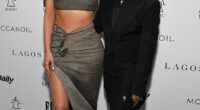 North West, the 12-year-old daughter of Kim Kardashian and Kanye West, has left viewers aghast at her sophomore solo single; Kardashian and North are pictured in 2023