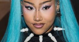 Kim Kardashian and Kanye West's 13-year-old daughter North debuted a set of nose and lip studs while attending the latest Paris Fashion Week