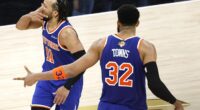 Jalen Brunson and Karl-Anthony Towns helped lead the Knicks to a win in Game 2 on Friday