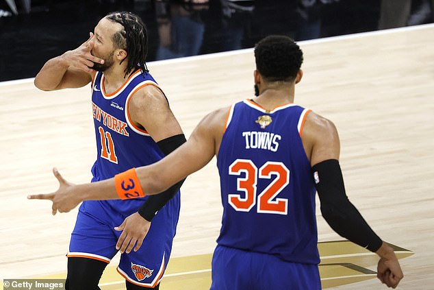 Jalen Brunson and Karl-Anthony Towns helped lead the Knicks to a win in Game 2 on Friday