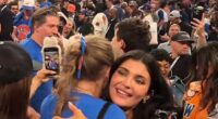 Kylie Jenner and Taylor Swift had an awkward courtside run-in at Madison Square Garden on Wednesday as they watched the New York Knicks take on the San Antonio Spurs