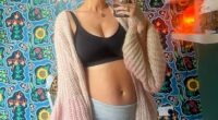 Laura Whitmore proudly posed in her 'postpartum knickers' on Tuesday to celebrate her appreciation of her body after 'growing, birthing and feeding' her newborn baby