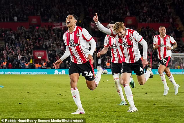 Shea Charles scored the winner in the play-off semi-final against Middlesbrough - before Southampton were kicked out over the Spygate scandal