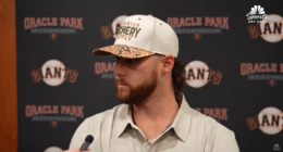 Landen Roupp talking to reporters.