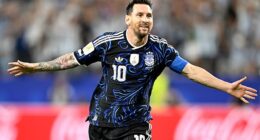 Lionel Messi is the first player in history to score in seven consecutive World Cup games