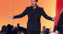 Lionel Richie has been forced to halt his concert tour after falling ill on stage, before being rushed to hospital via ambulance.; pictured in May 2025 in Frisco, Texas