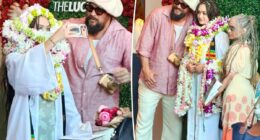 Lisa Bonet and ex Jason Momoa reunite for daughter Lola's high school graduation