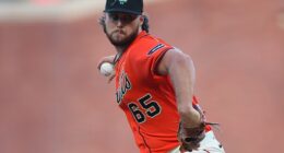 The caps changed Giants logo from white to the rainbow colors to honor the gay community