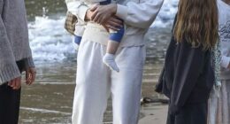 Madeline Holtznagel, 29, all but confirmed her engagement to Justin Hemmes, 53, on Monday after being spotted wearing a giant diamond ring while disembarking a seaplane