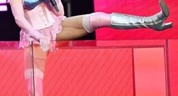 Madonna had fans around the world aghast as she risked plummeting into a crowd of people several stories below her in Times Square